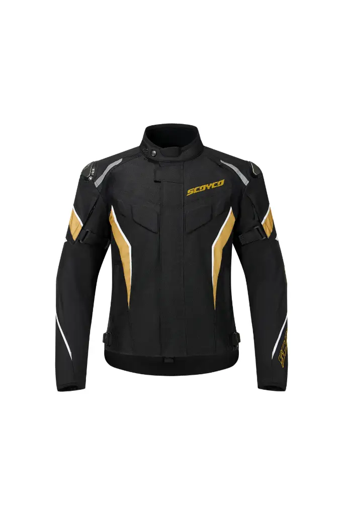 CHAQUETA IMPERMEABLE Y AISLANTE URBANA OTOÑO-INVIERNO PARA HOMBRE - JK221 /  TALLA M / COLOR DORADO CON NEGRO