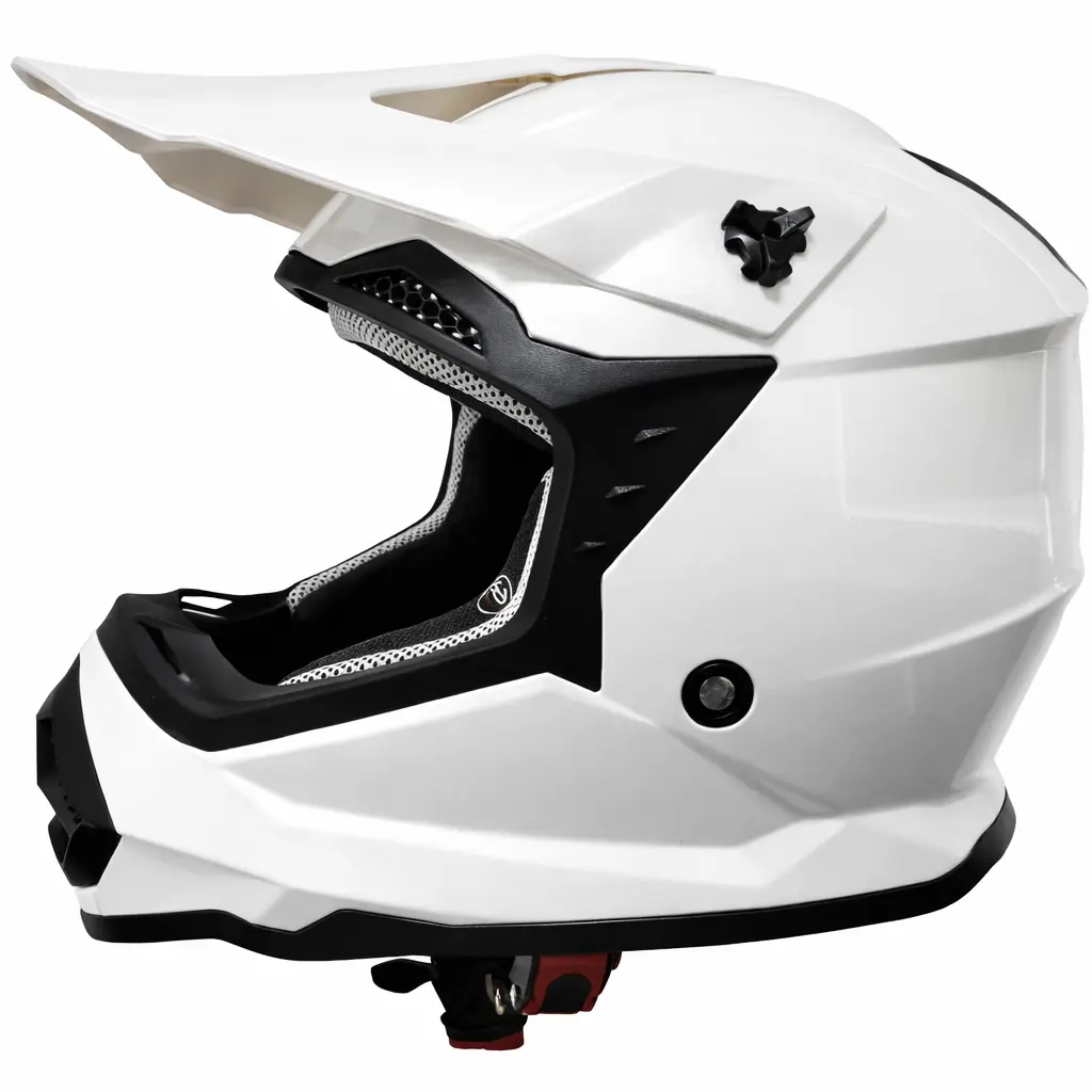 CASCO MOTOCROSS ABIERTO BLANCO PERLA - S
