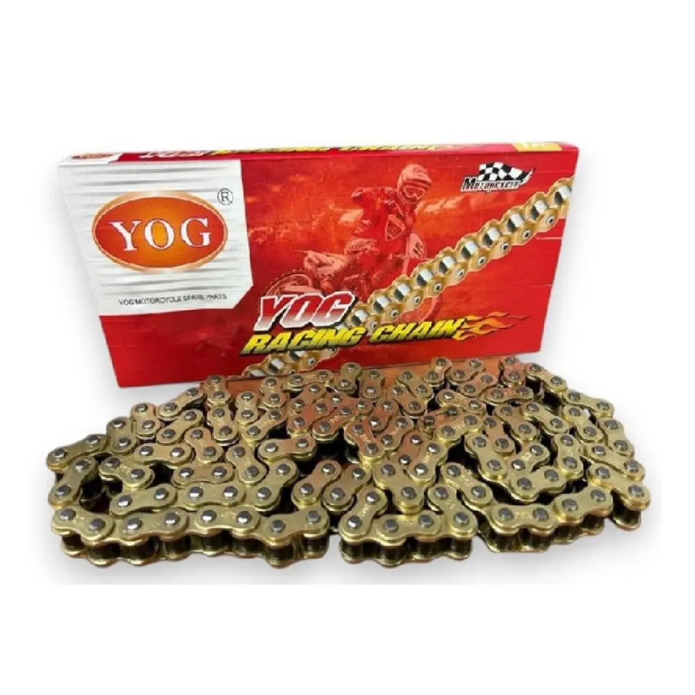 [120100201] CADENA REFORZADA 428H-136L DORADA