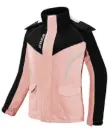 CHAQUETA IMPERMEABLE PARA MUJER RC10  / COLOR BLANCA- ROSADO  / TALLA L