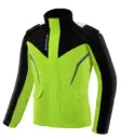 CHAQUETA IMPERMEABLE PARA MUJER RC10-2 COLOR AMARILLO- NEGRO  / TALLA 2XL