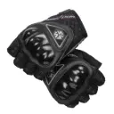 GUANTES DE MOTO PARA MEDIO DEDO/ PRIMAVERA Y VERANO - MC146D / COLOR NEGRO / TALLA S